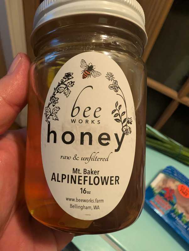 Bee works honey Mount Baker Alpine flower review photo