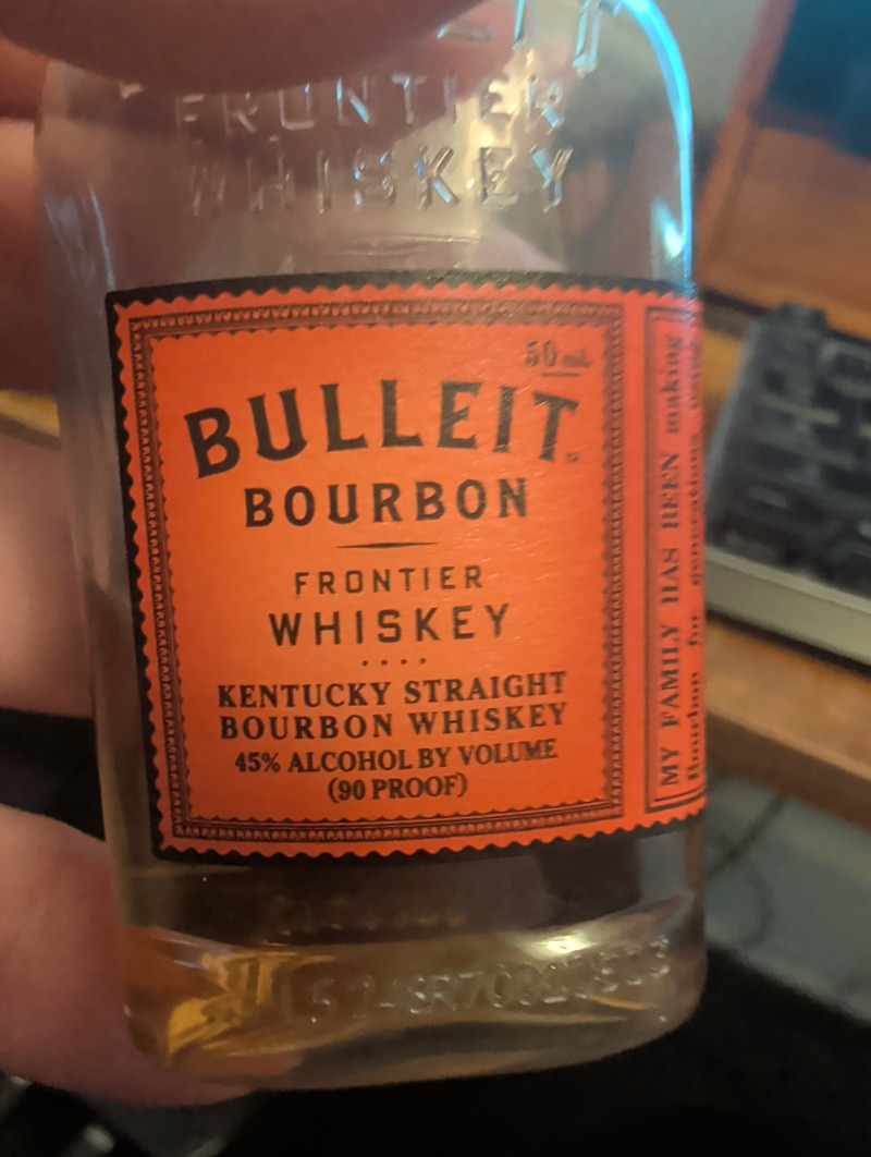Bullet bourbon frontier whiskey review photo