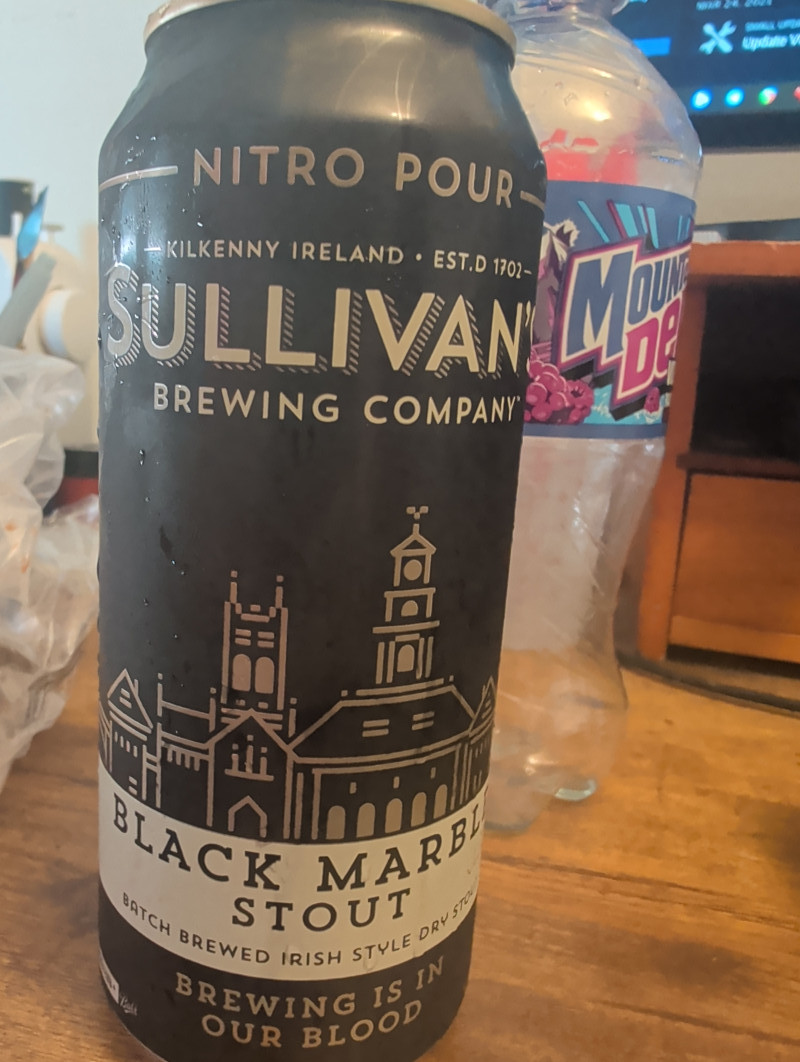 Sullivan's brewing company, black marble Stout review photo