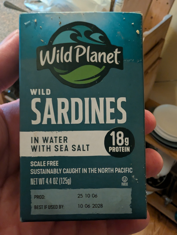 Wild planet, wild sardines and water with sea salt review photo