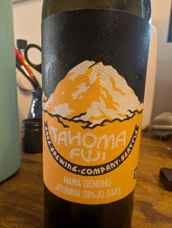 Tahoma Fuji Nama Genshu Jyunmai Binjo Sake review photo